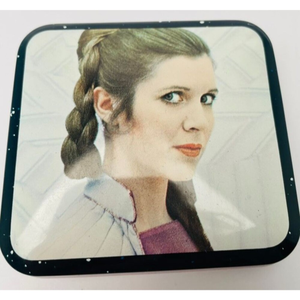 Vintage Star Wars Empire Strikes Back Princess Leia Metal Hinged Tin Box 1980
